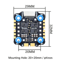 ESC Brushless 4in1 JHEMCU EM-45A EM-50A BlueJay Firmware 2-6S 20x20mm M4 DSHOT untuk Drone FPV Racing Freestyle