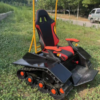 Elektrischer Geländerollstuhl mit Raupenantrieb, Allterrain-Rollstuhl, Gummiketten-Rollstuhl, Raupenantrieb-Umbausatz