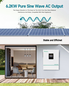 Mejor para Powmr Hybrid Solar Inverter 3.6kw 5.5kw 6.2kw PV Batería de entrada Inversor solar Capacidad de trabajo mejorada Fabricado Top - Product Image 4