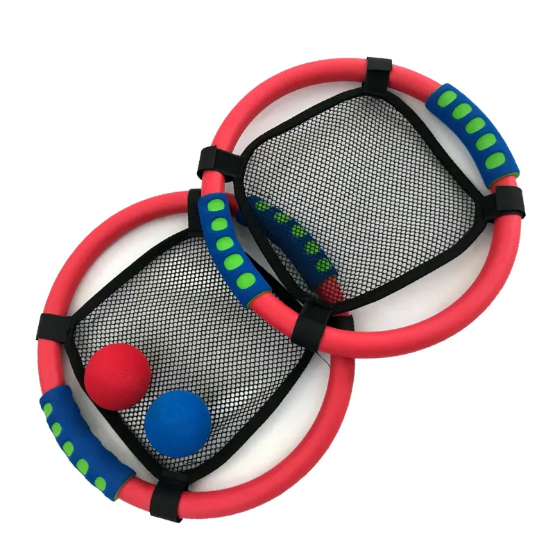 Mini trambolin disk kürek topu seti şişme kürek top oyunu