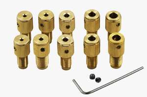 แกนสว่านทองเหลืองขนาดเล็กก้านสูบชัคเพลาเชื่อม775 M8-2/<span class=keywords><strong>2.3</strong></span>/3.17/5มม. แกนเพลาทองเหลืองพร้อมชุดสกรูประแจ - Product Image 6