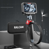 Endoscope industriel H406BD MAX à double objectif, rotation à 360 degrés, étanche IP67, résistant à l'huile, inspection de tuyaux, moteur automobile