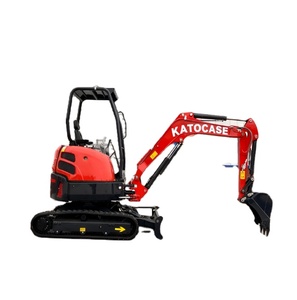 KATOCASE 2.5トン油圧クローラーミニショベル、高負荷モーメント、建設・農業・果樹園・温室用、1年間保証 - Product Image 1