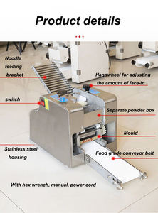 Venta caliente comercial automático Wonton Wrappers Maker Machine Dumpling Gyoza Wrappers que hace la máquina con componente de motor central - Product Image 3