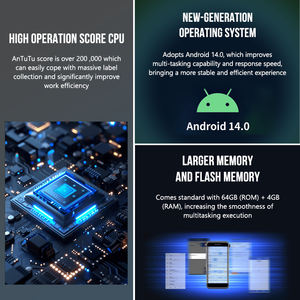Android 14.0 OEM UHF <span class=keywords><strong>RFID</strong></span> <span class=keywords><strong>Reader</strong></span> nhỏ & tầm xa quét PDAs - Product Image 3
