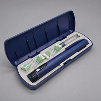 Étui rigide pour stylos, boîte de rangement en plastique avec plusieurs compartiments pour stylos et petits accessoires
