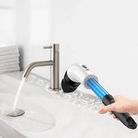 7 têtes de brosse remplaçables épurateur de rotation électrique sans fil 2 vitesses brosse de nettoyage multifonctionnelle pour salle de bain douche verre voiture