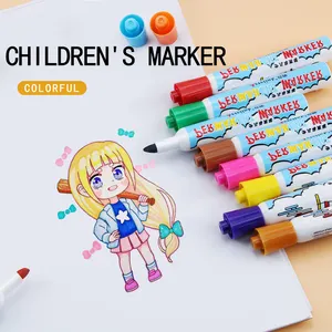 12 colors marker pen Set - Non Toxic Indelible and Permanent marker pen for kid