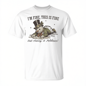 Estoy bien, esto está bien, solo que me estoy derramando lágrimas, camiseta navideña - Product Image 2