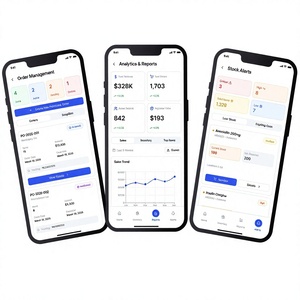Plateforme de pharmacie en ligne pour commander des médicaments, des ordonnances électroniques, des consultations chez le pharmacien, des paiements sécurisés, et des suivi de livraison. - Product Image 1