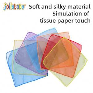 Jollybaby Boîte à mouchoirs sensorielle douce personnalisée en forme d'animal pour bébé, jouet en peluche et boîte à mouchoirs - Product Image 5