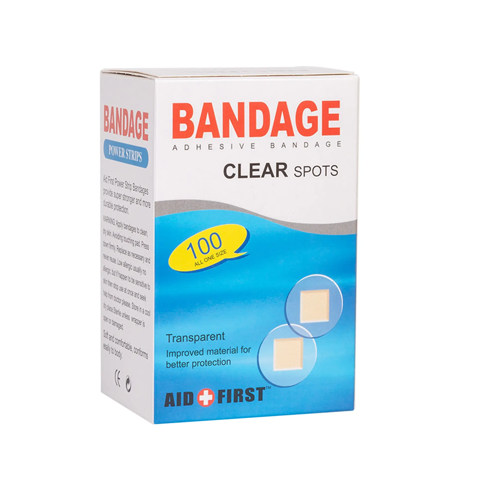 Perban pertolongan pertama medis tahan air pita injeksi vaksin steril dot Band-aid round tape round Band-Aid 100 potongan/box