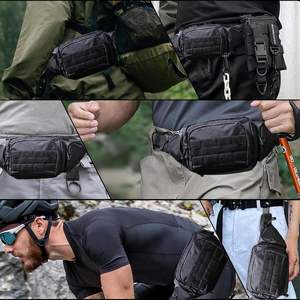 Sac banane tactique <span class=keywords><strong>pour</strong></span> <span class=keywords><strong>homme</strong></span>, personnalisé avec logo, durable, en Oxford 800D imperméable, système Molle, <span class=keywords><strong>pour</strong></span> la randonnée, l'escalade, la pêche en plein air - Product Image 6