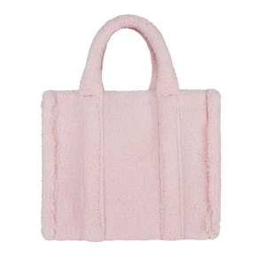 Bolso Tote de Piel Sintética Rosa, Color Sólido, Estilo Moderno, Cierre Abierto, para Uso Diario en Todas las Estaciones, Bolso de Mano para Mujer - Product Image 5