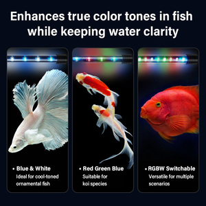 Prix bas 1.8cm Dia. Lampe d'<span class=keywords><strong>aquarium</strong></span> submersible T4 pour <span class=keywords><strong>aquarium</strong></span> Lampe de récif à <span class=keywords><strong>LED</strong></span> double ligne pour eau salée - Product Image 2