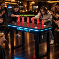 Machine de jeu d'amusement commerciale pour compétition de vitesse de réaction à 2 joueurs dans les bars et salles de billard