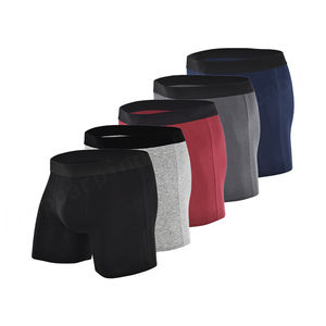 Calzoncillos bóxer populares para hombre al por mayor de fábrica 95% algodón 5% Spandex buena calidad ropa interior para hombre Calzoncillos Bóxer - Product Image 1