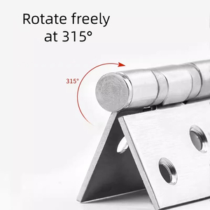 4/5 Zoll Schwermetall Edelstahl 4 Kugellager flache Türschlüsselferse F9201