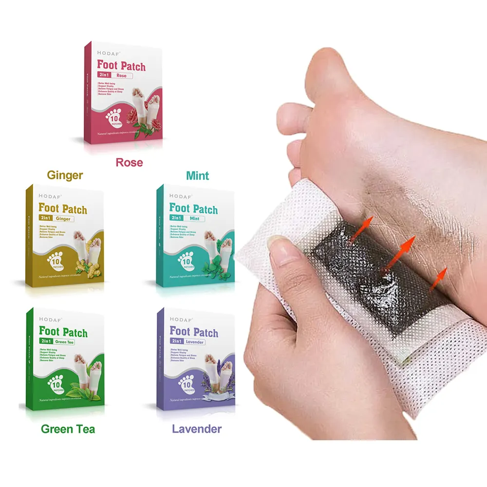 Self Adhesive 2 in 1 Detox Foot Patch With Bamboo Vinegar