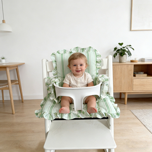 Hot Sale Baby Back <strong>Cushion</strong> Seat <strong>Cushion</strong> for Eating Anti-slip Chair Vintage Pattern <strong>Frill</strong> Newborn Cotton Square Removable - Product Image 1