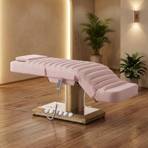 Fauteuil de spa électrique couleur personnalisée, lit de massage en cuir, lit d'esthétique pour cils, fauteuil de spa électrique - Product Image 1