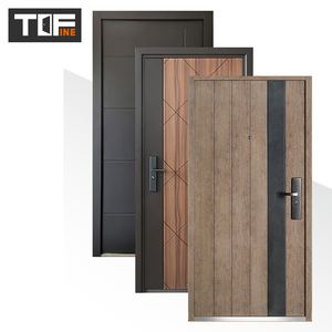 Bangladesh Crown Design Une <span class=keywords><strong>porte</strong></span> et demie <span class=keywords><strong>Porte</strong></span> en acier de sécurité insonorisée résistante à l'eau pour entrée extérieure - Product Image 3