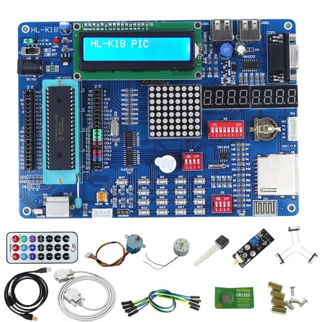 Smart PIC18F4520 Microcontroller Development Board-Learning and Experimental Kit with Simulator Standard Specifications