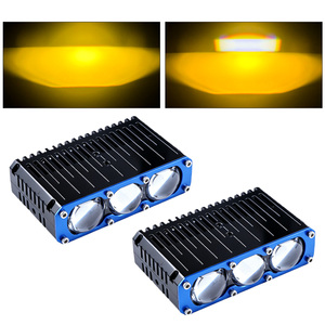 Luces de Trabajo LED de Tres Lentes con DRL, Ventiladores Dobles, Luces Antiniebla Auxiliares, Luces LED para Parrilla Todoterreno - Product Image 3