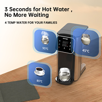 Dispensador de Agua de Sobremesa de Lujo de 4L en Oferta, Dispensador de Agua Caliente y Fría Instantáneo Programable y Personalizable con Filtro