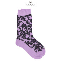 Calcetines de Vestir para Mujer, Largos hasta la Pantorrilla, con Logotipo Estampado en Jacquard, Transpirables, Antibacterianos, de Punto para Verano