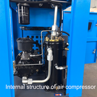 CE 7.5kw 10HP 4 en 1 compresseur d'air à vis 8kg 8bar