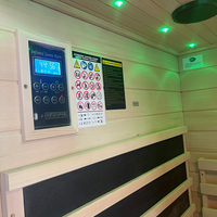 Sauna Seca Infrarroja Moderna para 2 Personas con Terapia de Luz Roja para Interiores, para Spa y Centro de Bienestar
