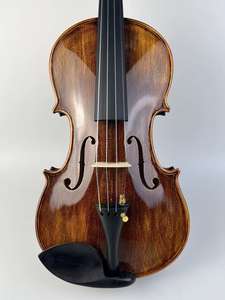 Violon artisanal haut de gamme, finition laquée noyer brillante, sonorité excellente et intonation stable, vente en gros directe d'usine - Product Image 3