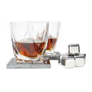 Набор из 2-х стаканов для виски Dad Whiskey с камнями для охлаждения и деревянной коробкой из хрусталя - Product Image 6