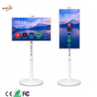 Écran interactif Android portable 27 pouces, écran tactile, téléviseur LCD avec batterie pour les magasins de détail et les expositions