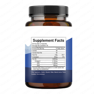 OEM/ODM, оптовая продажа, оптовая продажа, софтгели с рыбьим жиром Омега 3, 1000 мг, 1200 мг, глубоководные травяные добавки со вкусом лимона - Product Image 2