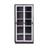 Meubles de bureau scolaire, armoire en acier à porte coulissante, armoire de rangement de fichiers en métal à bas prix