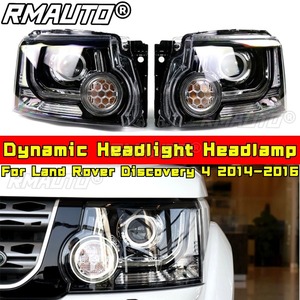 Faro Delantero Dinámico con Luz Diurna, Luz Baja y Alta, Kit de Carrocería para Land Rover Discovery 4 2014-2016, Accesorios para Automóviles - Product Image 2