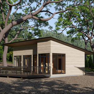 Bâtiment de bureau préfabriqué, modulaire et mobile en conteneur d'acier de 20/40 pieds, 2 à 5 chambres, de luxe, moderne et écologique - Product Image 2