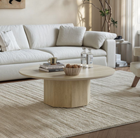 Meubles simples, table basse Moon, salon, usage domestique minimaliste