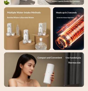 Dispensador de Agua Instantáneo Portátil Yanmi con Calentamiento Rápido en 3 Segundos y Temperatura Ajustable, Compatible con Botellas y Garrafas - Product Image 3