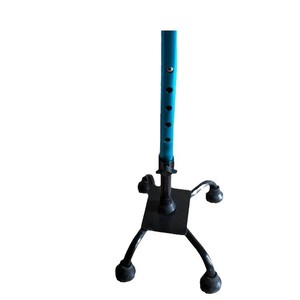 Bastón de aluminio de cuatro patas Jianghao, ajustable en altura, para apoyo de ancianos. - Product Image 3