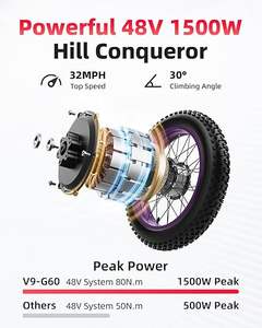 G60 20 pouces USA Warehouse Fast Electric Mountain <span class=keywords><strong>Bike</strong></span> pour adultes Cheap E-<span class=keywords><strong>Bike</strong></span> avec batterie amovible 25ah Charge maximale 150kg - Product Image 4