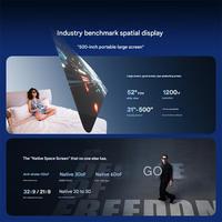 Gafas Inteligentes AR XREAL 1S, Venta al Por Mayor de Fábrica, Pantalla HD de 500 Pulgadas, 3DoF, Navegación con Flotación, 2D y 3D Nativos, Cine Privado para iPhone, Mac, PS5, Nuevo