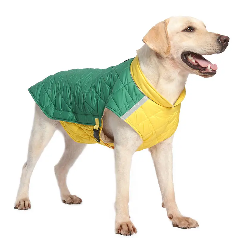 Nouveau vêtement de créateur confortable pour chien, manteau d'hiver chaud pour animaux de compagnie, vêtements rembourrés en coton pour chat de haute qualité, réglable