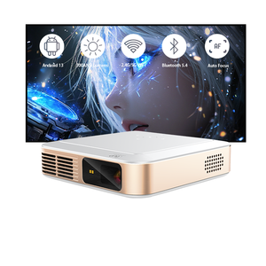 Mini <span class=keywords><strong>projecteur</strong></span> portable Android d'extérieur <span class=keywords><strong>Texas</strong></span> Instruments 4K 3D Micro DLP Smart Real 4K 2G RAM Véritable <span class=keywords><strong>projecteur</strong></span> portable 4K - Product Image 1