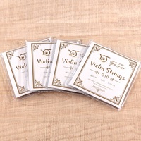 Wholesale Durable Copper Nickel Alloy Wound Steel Violin String Set for 4/4 3/4 1/2 1/4 1/8