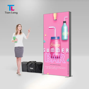 TianLang 120cm sans cadre tissu <span class=keywords><strong>LED</strong></span> panneau d'affichage boîte à lumière mince et moderne publicité Lightbox - Product Image 6