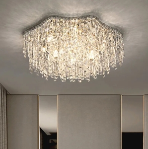 Venta caliente Zeal Lighting Luxury Modern K9 Crystal Chandelier interior Sala de estar iluminación colgante para dormitorio de hotel - Product Image 2