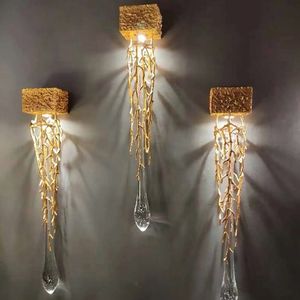 Applique Murale LED en Verre Moderne et Créative en Forme <span class=keywords><strong>de</strong></span> Branche, <span class=keywords><strong>Lampe</strong></span> Murale Décorative Haut <span class=keywords><strong>de</strong></span> Gamme pour la Maison, l'Hôtel et la Villa - Product Image 1